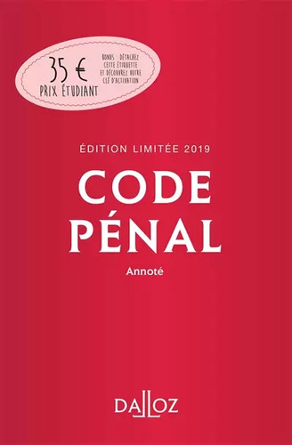 Code pénal 2019 annoté