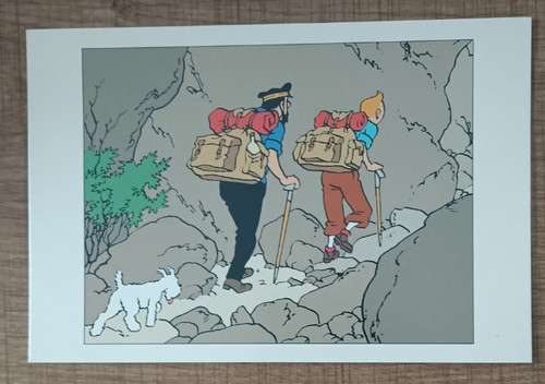 Carte postale tintin milou - postale, tintin,