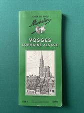 guide michelin Vert 1955 Vosges Lorraine Alsace