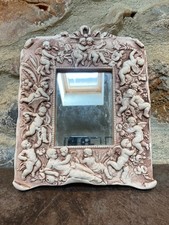 Miroir Vintage Ange Cherubin Signé