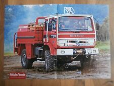POSTER POMPIER / CCF RENAULT M 210 SIDES SP DE BRIGNOLES / 42 x 30 cm