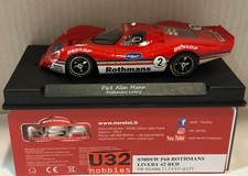 Slot Car NSR 0380SW Ford P68 #2 Rothmans Alan Mann Rouge
