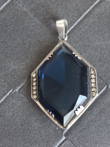 Pendentif art déco argent - pendentif, en