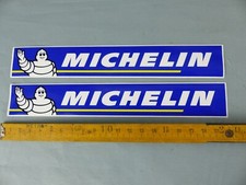 Lot de 2 autocollants Sticker MICHELIN BIBENDUM  Aufkleber VINTAGE C14