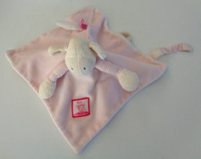 2PA/ DOUDOU PLAT MOULIN ROTY  REVERSIBLE LILA LAPIN MOUTON ROSE  TBE