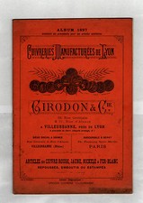 VILLEURBANNE (69) USINE de CUIVRERIE / CATALOGUE ART MENAGER "GIRODON" en 1897