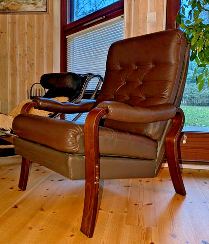 Fauteuil lounge vintage - fauteuil,