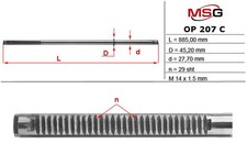 Barreaux de crémaillère de direction RENAULT MASTER II OPEL MOVANO A 1998-