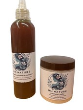 Kit  des produits  100 % naturell   gouttes, pommade pour la pousse des cheveux