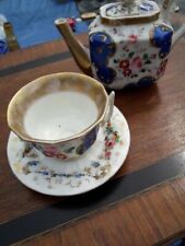 service à thé dit égoïste porcelaine Paris ou Valentine Bayeux  XIX ème