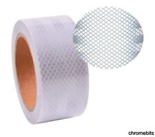 Haute Intensité Réfléchissant Bande 5M Blanc Vinyle Adhésif Sécurité Réflecteur