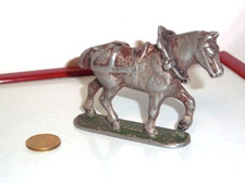 FIGURINE ALUMINIUM THEME FERME - QUIRALU / ALUDO - CHEVAL DE TRAIT (1)