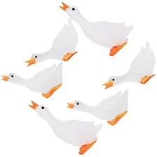  6 Pcs Mini Figurine De Cygne