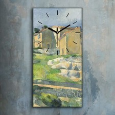 Horloge murale sur toile 30x60 Maison Maisons En Provence Paul Cézanne Décor