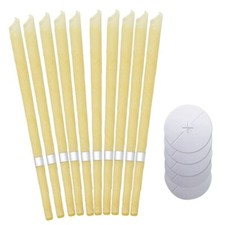 Bougies d’Oreilles Bougies Auriculaires en Cire d’Abeille 100% Naturelle et B...