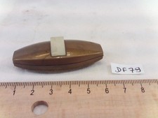 Ancien interrupteur bronze bipolaire pour fil souple, à bascule (réf DF79)