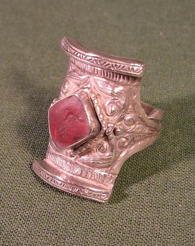 Ancienne bague selle - ancienne, argent