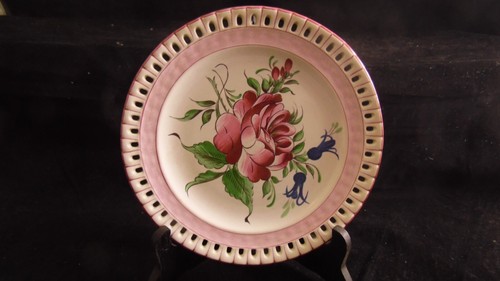 Paire assiettes faience - en,