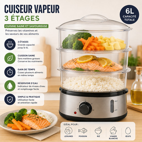 Cuiseur vapeur électrique - cuiseur,