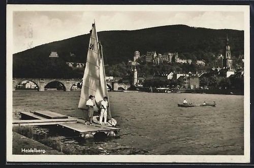 Heidelberg neckar vieux - heidelberg,, neckar,
