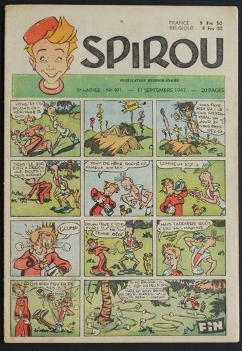 Spirou 491 1947 rare - spirou,