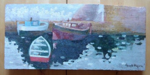Vieux tableau huile sur - tableau,