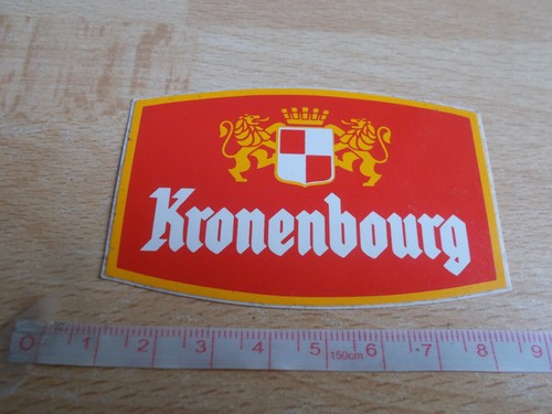 Autocollant bière kronenbourg - bière,