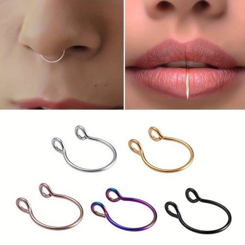 Faux septum unisexe anneau - unisexe, de