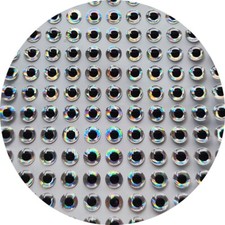 Couleur Argent (2 mm - 9 mm) / 1000 pièces Yeux de poisson holographiques 3D