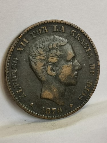 Centimos 1878 alphonse xii - centimos,