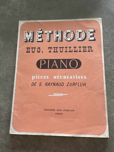 Méthode thuillier piano - thuillier,