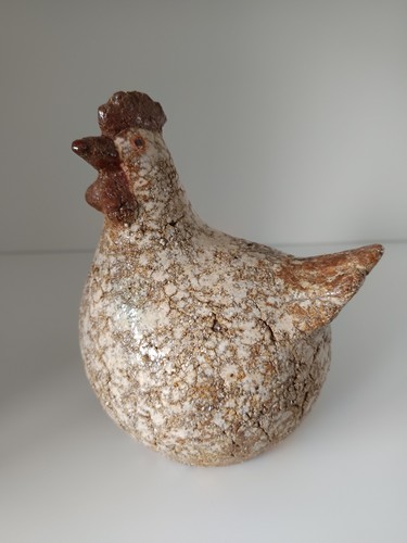 Poule céramique artisanale - céramique,