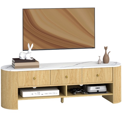 Homcom meuble 140x40x43cm - meuble, tv