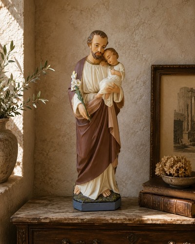 Statue ancienne saint - statue, joseph