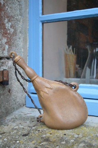 Ancienne gourde grès flammé - gourde,