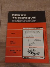 Revue Technique RENAULT 6 TL 1100 Cm3 1.1 R 1181