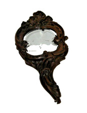 Ancien miroir face à main en