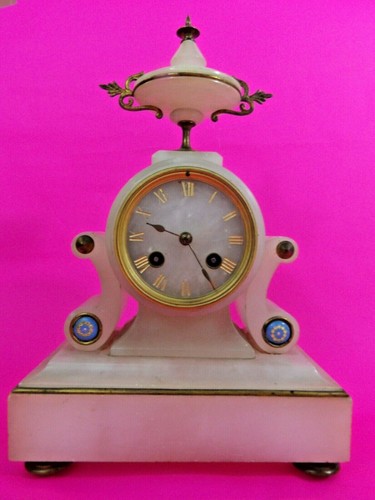 Pendule ancienne albatre - pendule,