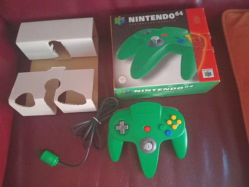 Manette nintendo n64 verte - manette,
