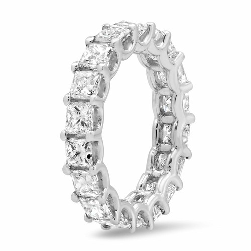 18k blanc diamant princesse - blanc,