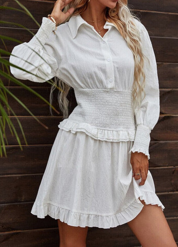 Robe chemise blanche m - robe,