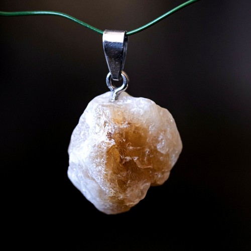 Pendentif citrine pierre brute - citrine,