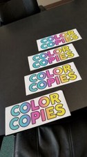 COLOR COPIES  decal for color