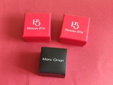 Lot de 3 Boîtes Écrins de bague - Histoire D'Or & Marc Orian