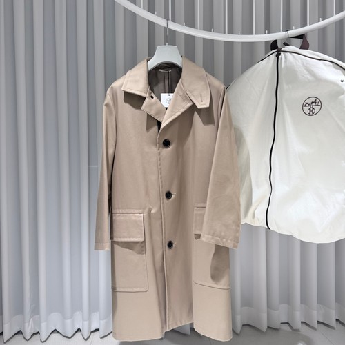 Hermes manteau long coton - en,