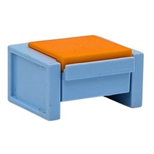 Playmobil table bleue/orange