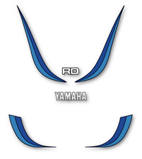 YAMAHA RD 350 LC 4LO - stickers sabot & TdF - 4L0 RDLC 1980-81 - Blue