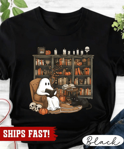 Ghost book reader tshirt - ghost,