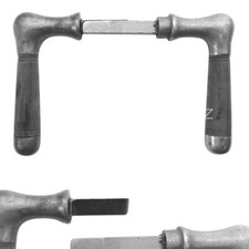 Poignée De Porte Art Déco Antique En Fer Poignées En Ébène Anciennes Séparées