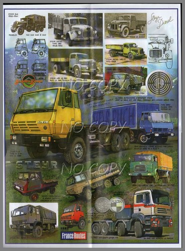 Poster camion rétro steyr - poster,